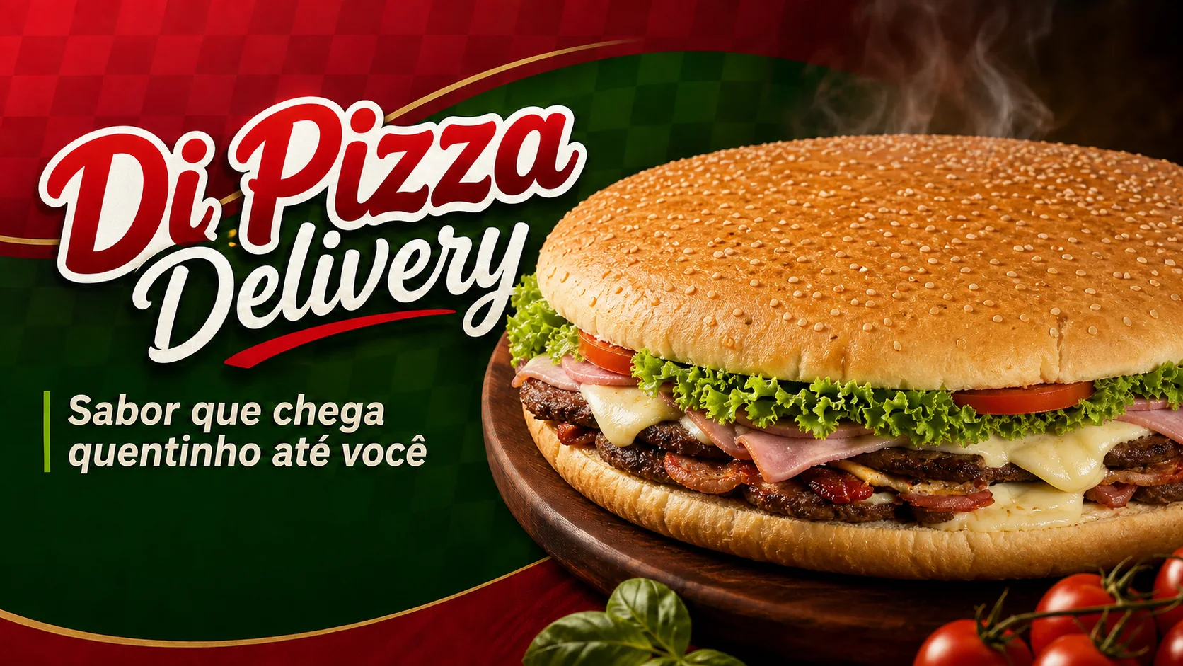 Megalanche gigante da Di Pizza Delivery