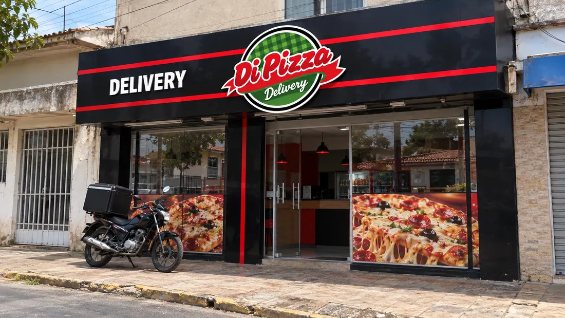Fachada ilustrativa Di Pizza Delivery